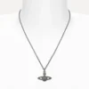Man. Mini Bas Relief Orb Pendant Necklace