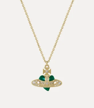 New Diamante Heart Pendant Necklace